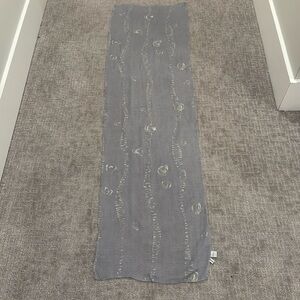 Excellent condition: Nordstrom gray silk striped scarf